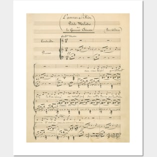 Rossini | Original handwritten score by Gioachino Rossini Posters and Art